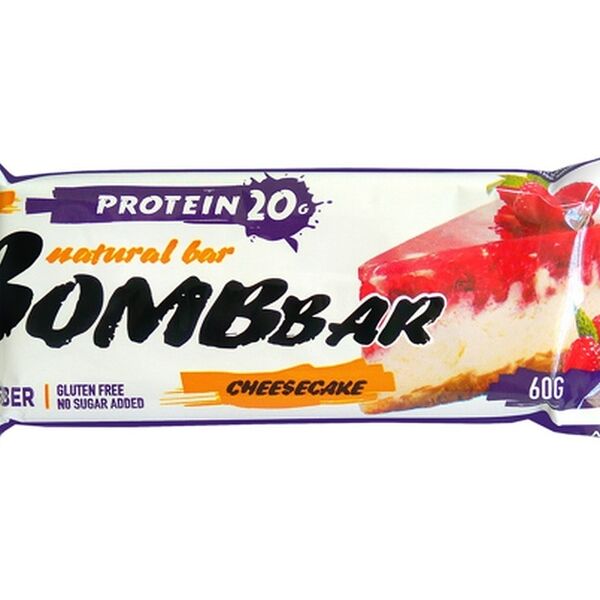 Батончик протеиновый Bombbar Малиновый чизкейк 60 г
