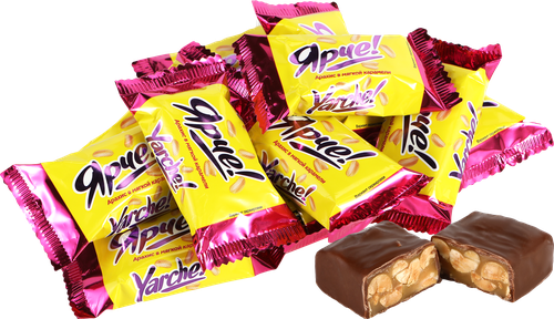 

Конфеты KDV Ярче!с арахисом вес