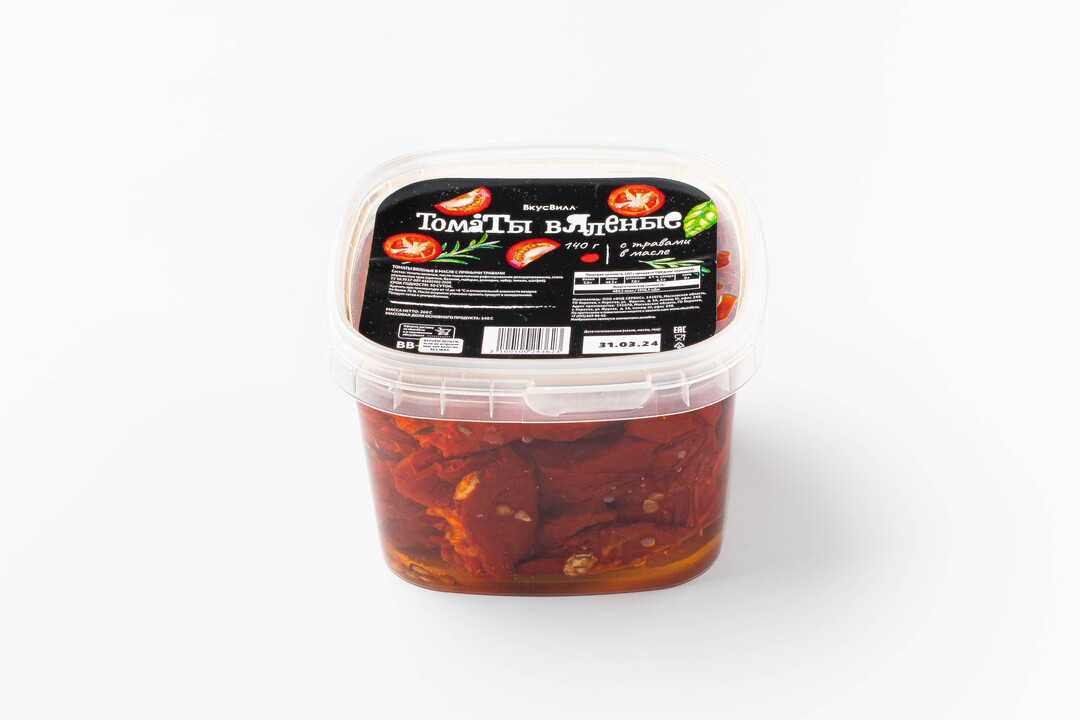 

Томаты вяленые с травами в масле 260г