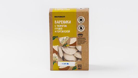 Вареники с творогом, грушей и горгонзолой (Продукт замороженный) 500г