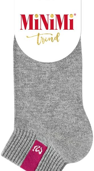 Носки женские MiNiMi Trend 4211 с эмблемой Grigio Melange серый Меланж Размер 35-38