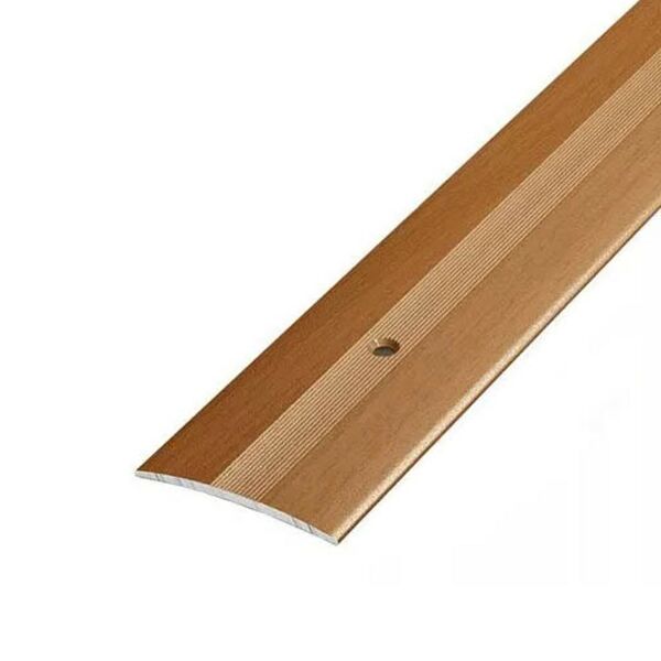 Порог алюминиевый декоративный, 0.9 м, А5, 37 мм, бук №083