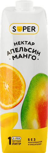 

Нектар Super Манго, апельсин, 1 л