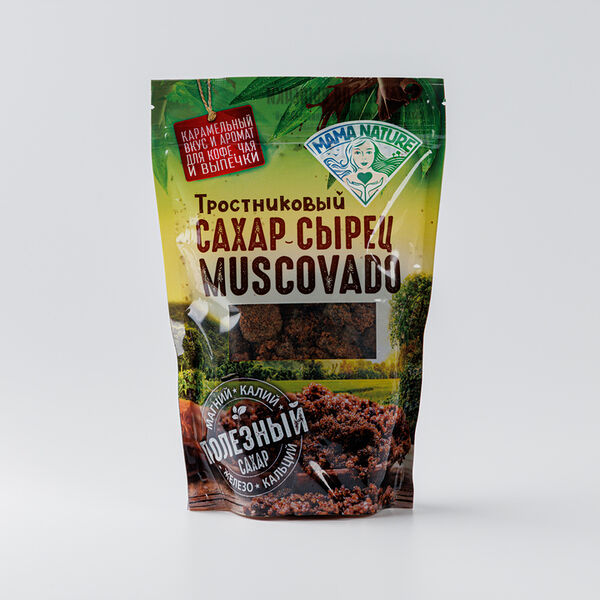 Сахар-сырец Mama Nature Мускавадо тростниковый нерафинированный 500г