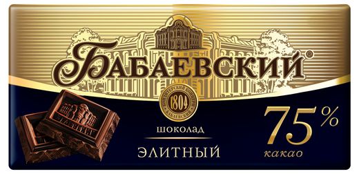 

Шоколад горький Бабаевский Элитный 75% 200 г