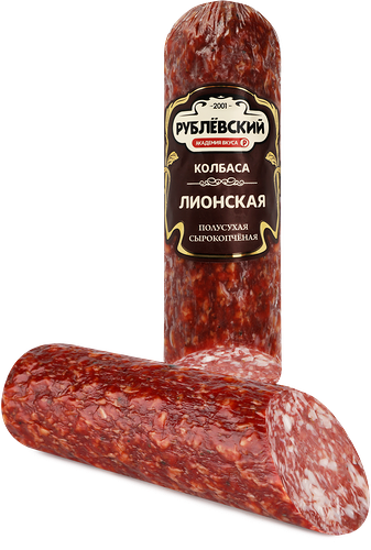 Колбаса сырокопчёная Рублевский Лионская полусухая