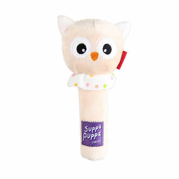 Игрушка для собак GiGwi Suppa Puppa Сова с пищалкой, 15 см