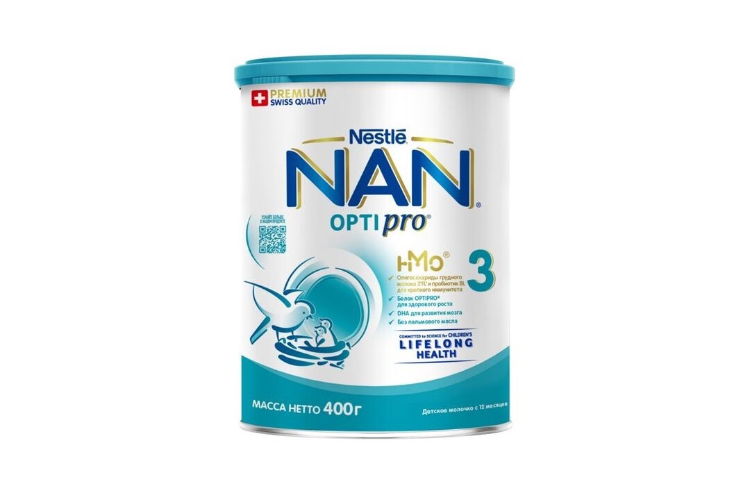 

Детское молочко NAN 3 Optipro c 12 месяцев 400 г