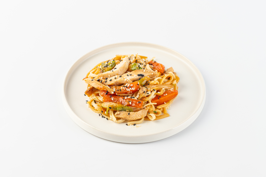 

Лапша удон "Овощи и курица"