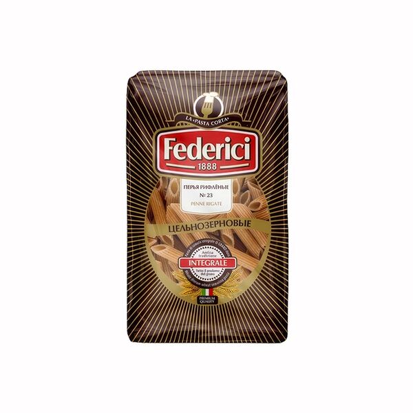 Макаронные изделия Перья рифлёные Federici цельнозерновые
