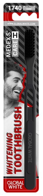 

Зубная щетка Global white Hard жесткая цвет в ассортименте