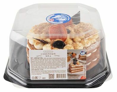 Торт Север-Метрополь Северный мед 420г