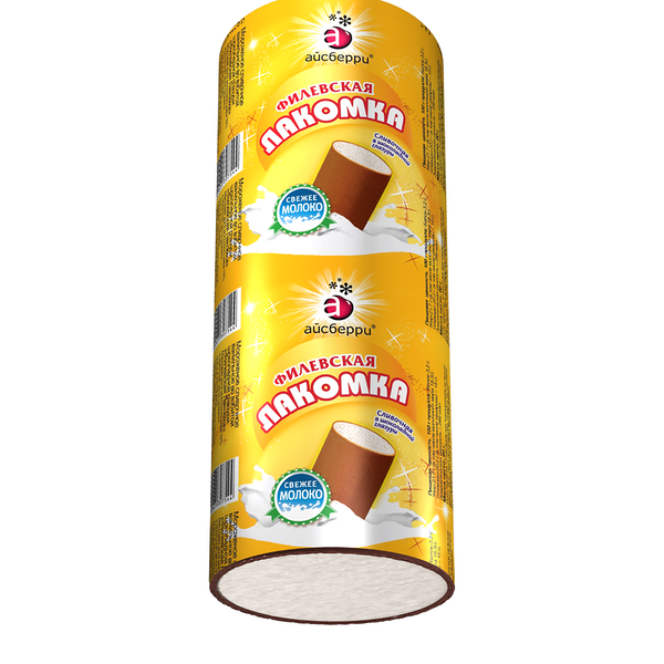 Мороженое Филевская Лакомка пломбир в шоколадной глазури, батончик, 90г