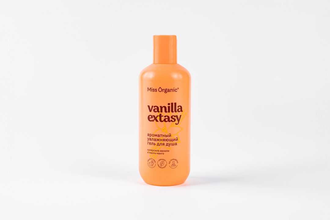 

Гель для душа ароматный увлажняющий "Vanilla extasy" Miss Organic, 290 мл