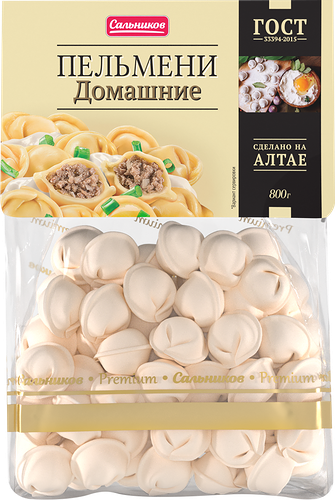 Пельмени Домашние замороженные Сальников, 800 г