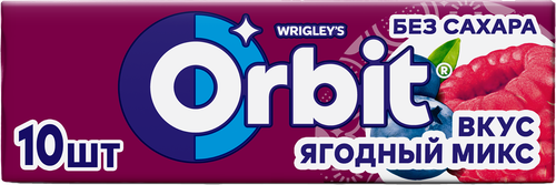 

Жевательная резинка Orbit Ягодный микс без сахара 13.6 г