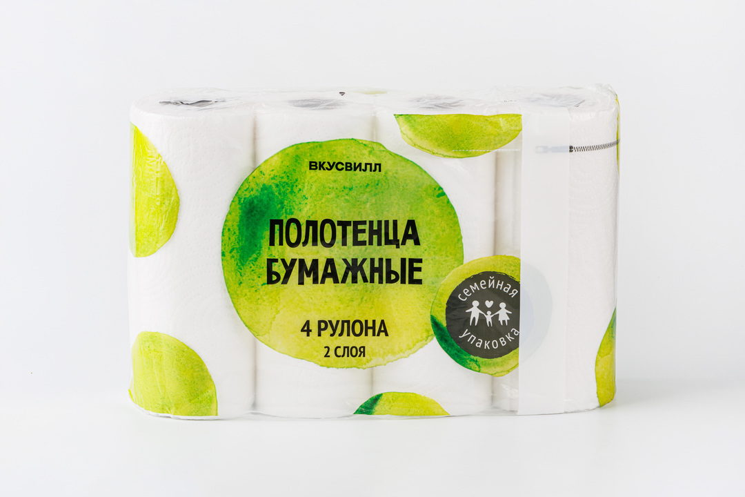 

Полотенца бумажные 2 слоя 4 рулона дизайн в ассортименте