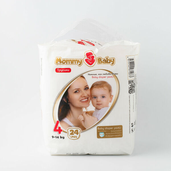 Подгузники-трусики Минипак Mommy Baby, размер 4 (9-14кг), 24 шт