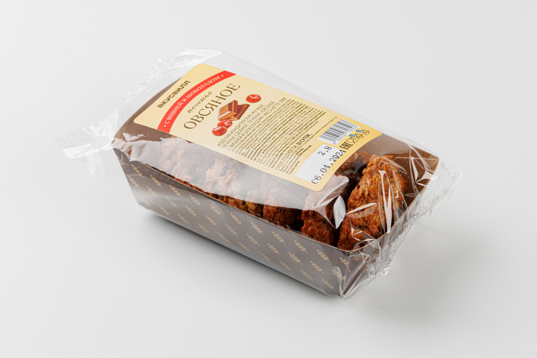 

Печенье овсяное ВкусВилл с вишней и шоколадом 170 г