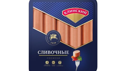 Сосиски Клинский сливочные, 470г