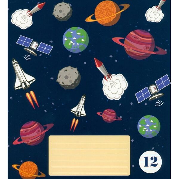 Тетрадь Academy Style линейка А5, 12 л, в ассортименте