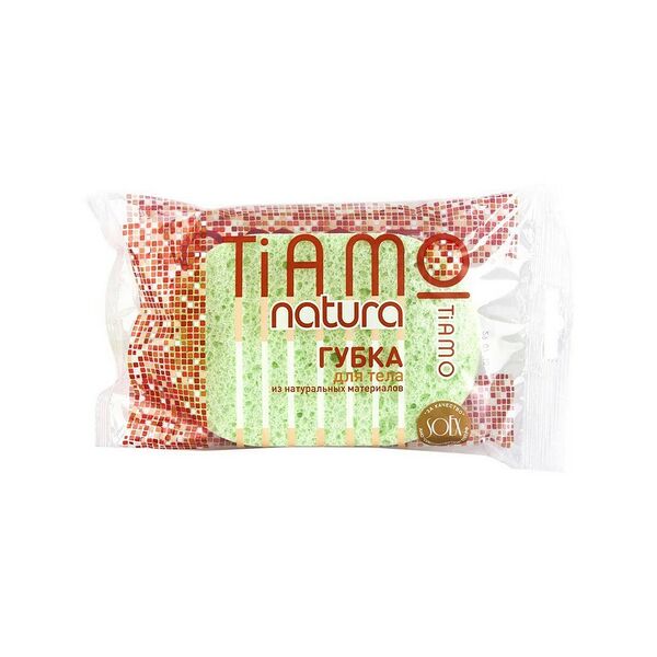 Губка для тела Tiamo Natura овал целлюлоза