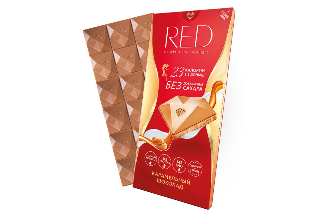 

Шоколад RED Карамелизованный молочный 85 г