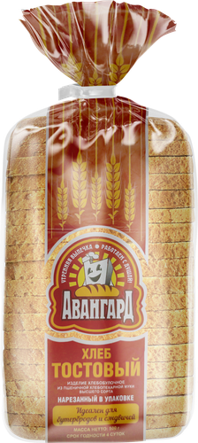 

Хлеб Авангард Тостовый пшеничный 500 г