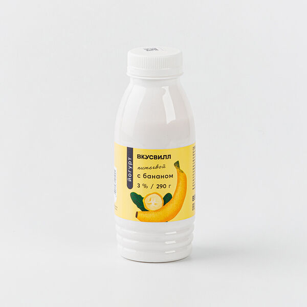 Йогурт питьевой с бананом 3%