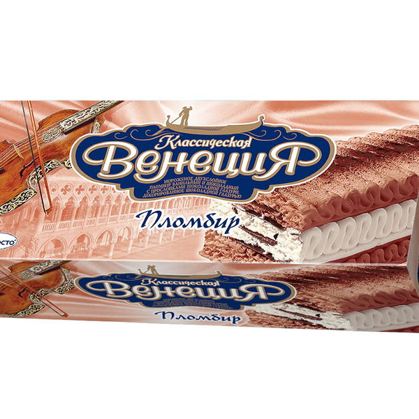 Мороженое пломбир Талосто Классическая Венеция Ванильно-шоколадный