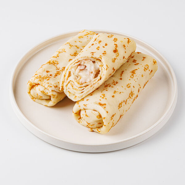 Блины с ветчиной (из свинины) и с сыром