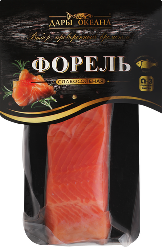 

Форель Дары Океана слабосоленая филе-кусок 150 г