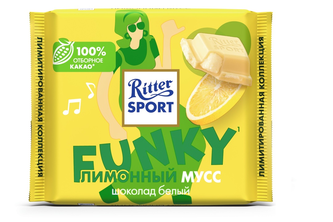

Шоколад белый Ritter Sport Лимонный мусс 100 г