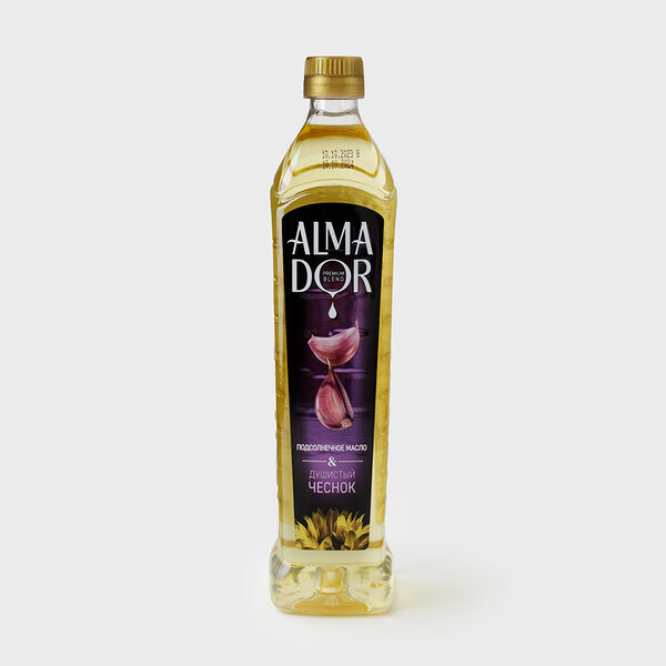 Масло подсолнечное Almador с ароматом чеснока, 750мл