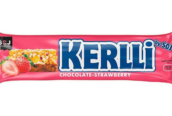 Батончик злаковый с клубникой в молочном шоколаде Kerlli 50г