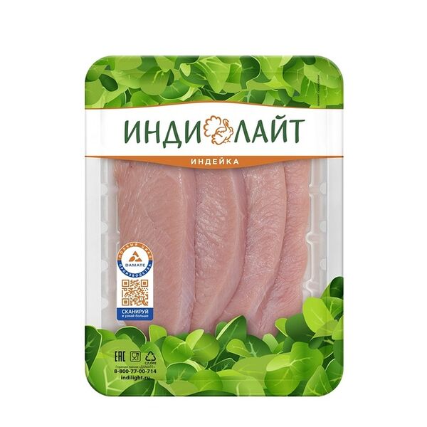 Шницель из индейки Индилайт охлажденный 400 г