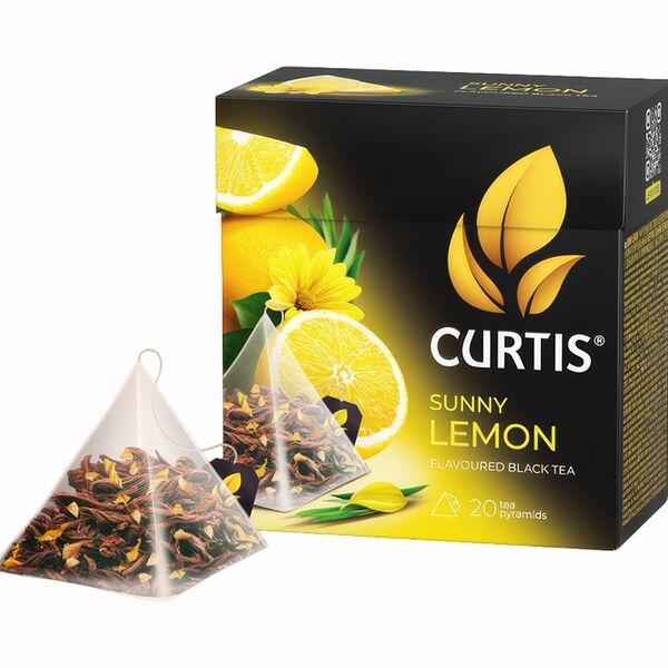 Чай черный Curtis Sunny Lemon, 20 пирамидок × 1.7 г