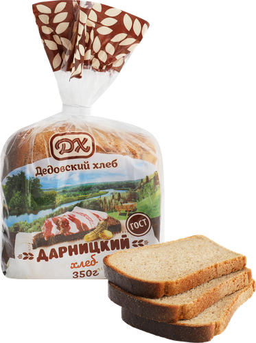 

Хлеб Дедовский Хлеб Дарницкий половина нарезка 350 г