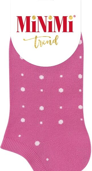 Носки женские MiNiMi Trend 4203 в горошек Fuxia фуксия Размер 35-38