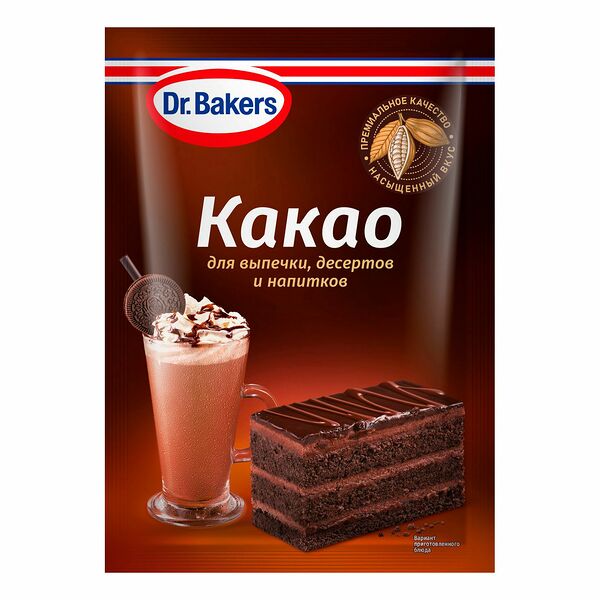 Какао Dr.Bakers порошок 25г, Россия