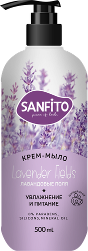 

Крем-мыло жидкое SanFito Sensitive Лавандовые поля 500 мл