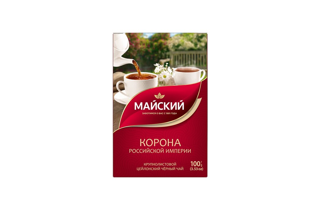 

Чай черный Майский Корона Российской Империи цейлонский листовой 100 г