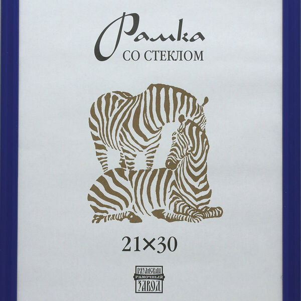 Рамка пластиковая А 4 синего цвета 504