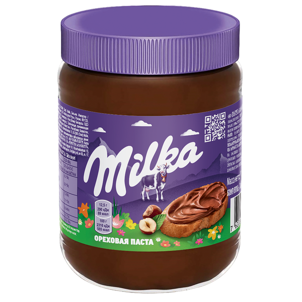 Паста ореховая Milka с добавлением какао, 350 г
