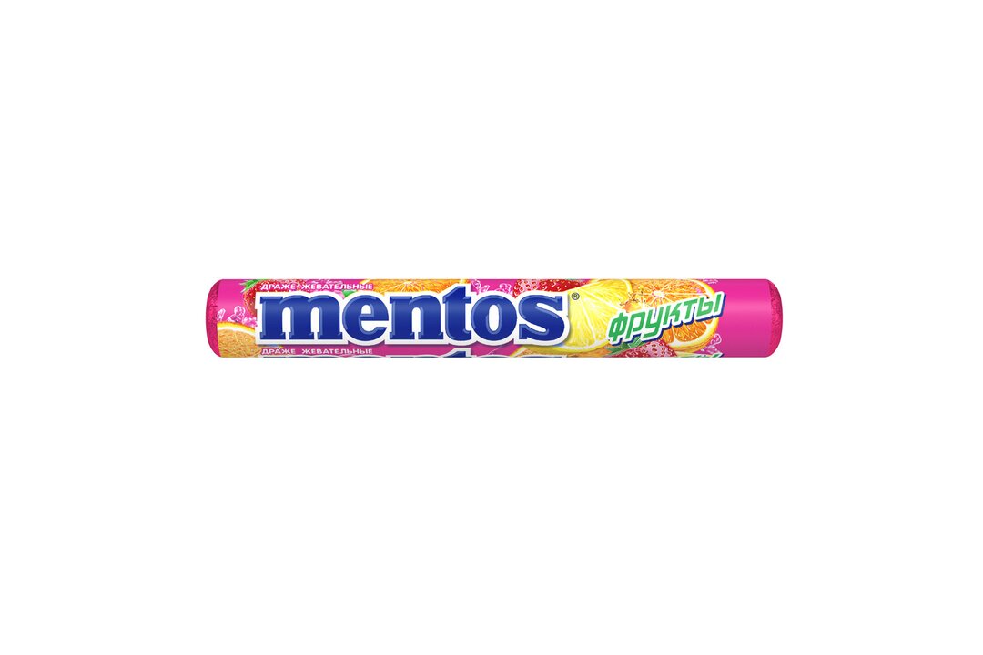 

Жевательные драже Mentos Фрукты 37.5 г