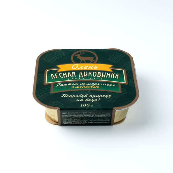 Паштет Лесная диковина из мяса оленя с морковью 100 г