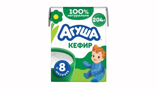 Кефир Агуша Первая ложка 3.2% с 8 месяцев, 200мл