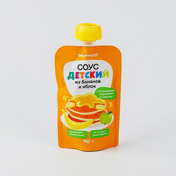 Соус детский ВкусВилл из бананов и яблок