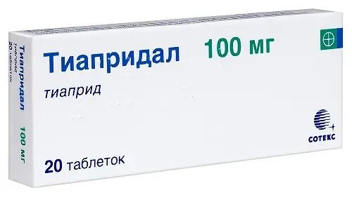 Тиапридал таблетки 100 мг 20 шт