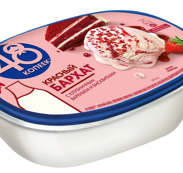 Мороженое 48 Копеек красный бархат, 476г